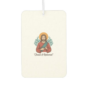Chosen & Redeemed Christian Vintage Jesus T-Shirt Car Air Freshener