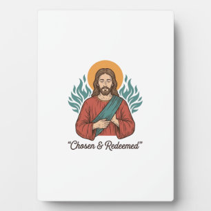 Chosen & Redeemed Christian Vintage Jesus T-Shirt Plaque