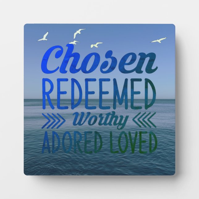 Chosen Redeemed   Plaque (Front)
