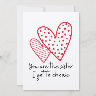Chosen Sister Thank You Card