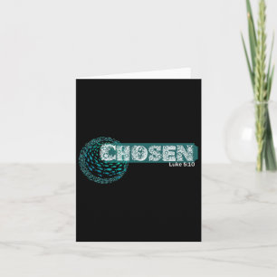 Chosen X Fish Swim Against Current X Bible Verse  Card