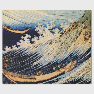 Choshi in the Simosa province by Katsushika Hokusa Wrapping Paper