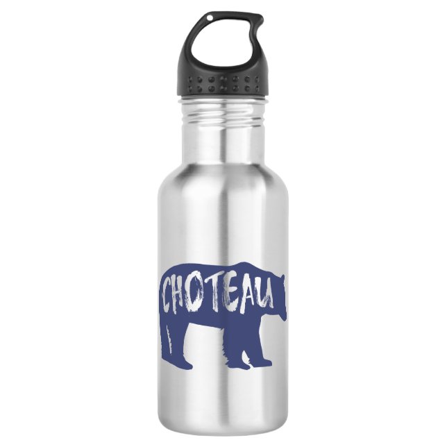 Choteau Montana Bear 532 Ml Water Bottle (Front)