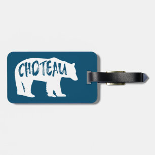 Choteau Montana Bear Luggage Tag