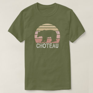 Choteau Montana Retro Bear T-Shirt