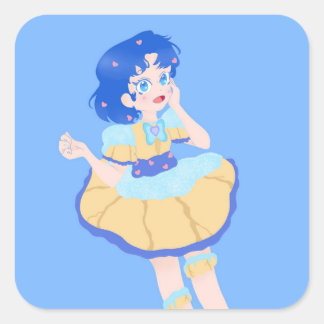 Choux Mercury Square Sticker