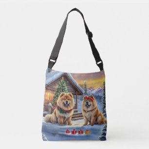 Chow 02 Holiday Design By Rich AMeN Gill Crossbody Bag