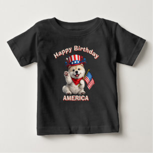 Chow Chow (2ah) Patriotic Kid T-Shirt