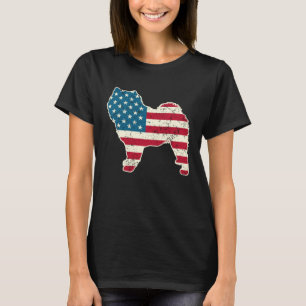 Chow Chow 4th of July Men Women USA American Flag T-Shirt