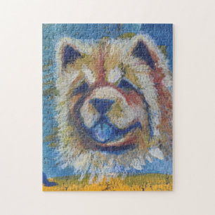 Chow Chow Abstract Jigsaw Puzzle