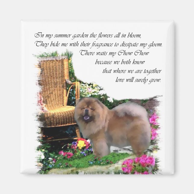 Chow Chow Art Gifts Magnet (Front)