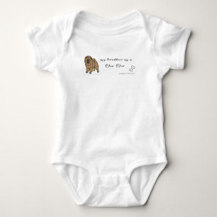 chow chow baby bodysuit