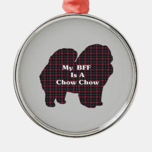 Chow Chow BFF Metal Ornament