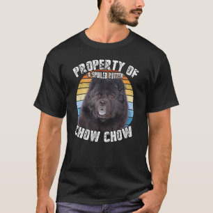 Chow Chow Black Retro Property Of T-Shirt