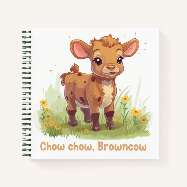 Chow chow, Browncow Notebook (Front)