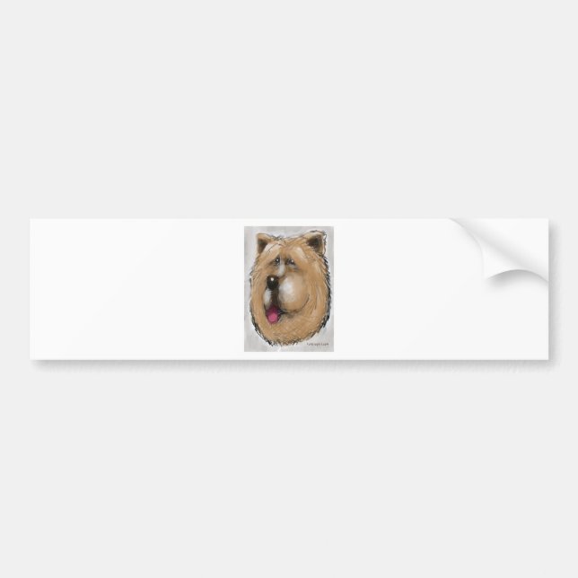 Chow Chow Bumper Sticker (Front)