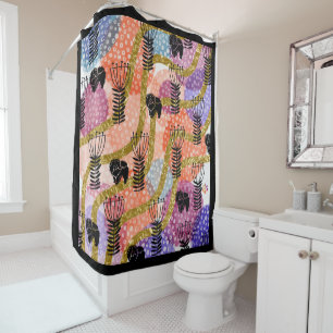 CHOW CHOW CHOW ABSTRACT Shower Curtain