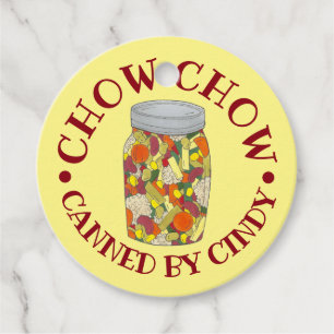 Chow Chow Chowchow Relish Amish PA Dutch Food Favour Tags