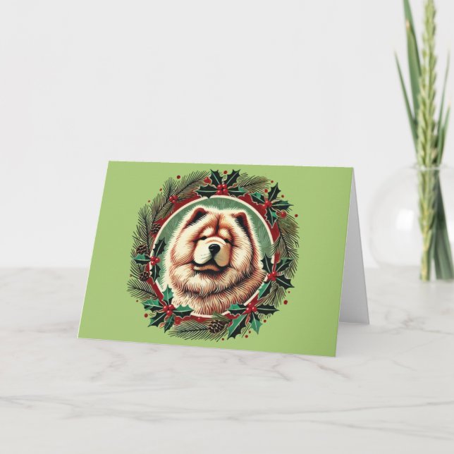 Chow Chow Christmas                      chows dog Card (Front)