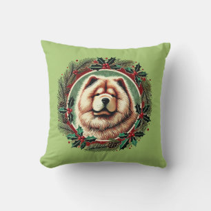 Chow Chow Christmas chows dog Cushion