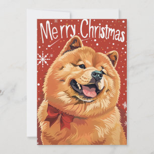 Chow Chow Christmas  Holiday Card