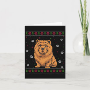Chow Chow Christmas Sweater Xmas Pet Animal Dog Lo Card