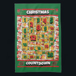 Chow Chow Countdown Christmas Advent Calendar Dog Tea Towel<br><div class="desc">Chow Chow Countdown Christmas Advent Calendar Dog kitchen towel features a watercolor of a Chow Chow with a Christmas hat and a Christmas scarf. Funny design for Dog Lovers!</div>