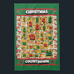Chow Chow Countdown Christmas Advent Calendar Dog Tea Towel<br><div class="desc">Chow Chow Countdown Christmas Advent Calendar Dog kitchen towel features a watercolor of a Chow Chow with a Christmas hat and a Christmas scarf. Funny design for Dog Lovers!</div>
