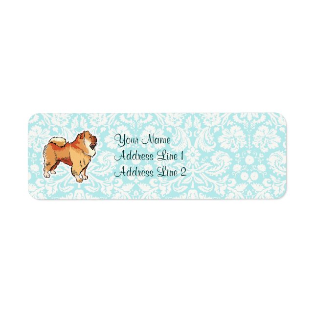 Chow Chow; Cute Return Address Label (Front)