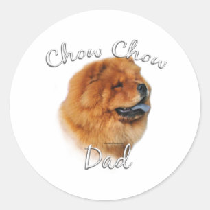 Chow Chow Dad 2 Classic Round Sticker