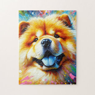 Chow Chow Dog Acrylic Print Dog Lover Gift Jigsaw Puzzle
