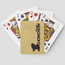 Chow Chow Dog Breed Playing Cards Theme
