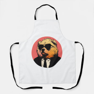 Chow Chow Dog Businessman Apron