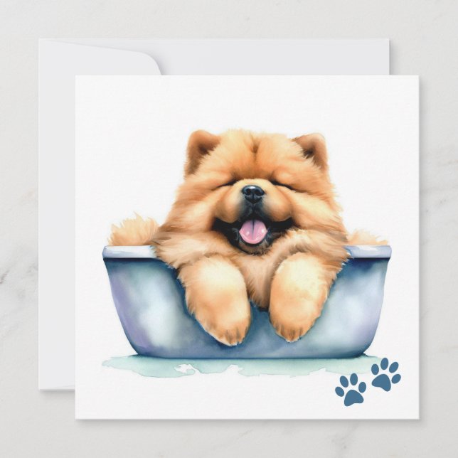 Chow Chow Dog Card (Front)