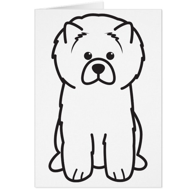 Chow Chow Dog Cartoon (Front)