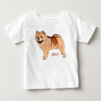 Chow Chow dog cartoon illustration
