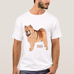 Chow Chow dog cartoon illustration T-Shirt
