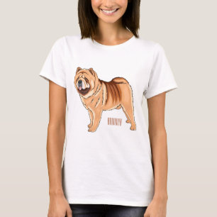 Chow Chow dog cartoon illustration  T-Shirt