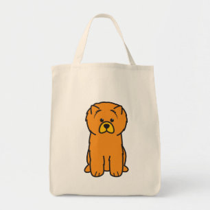 Chow Chow Dog Cartoon Tote Bag