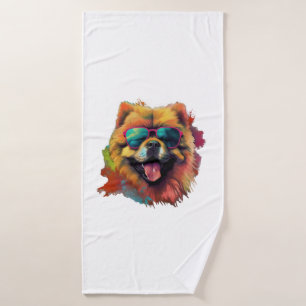 Chow Chow Dog Chinese Dog Breed for a Chow Chow Bath Towel