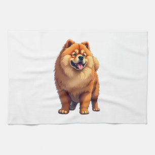 Chow Chow Dog Chinese Dog Breed for a Chow Chow Co Tea Towel
