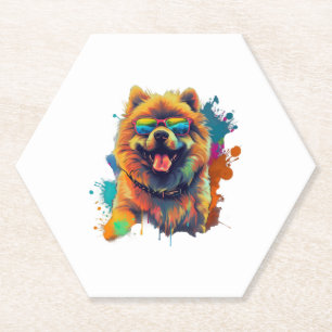 Chow Chow Dog Chinese Dog Breed for a Chow Chow Paper Coaster