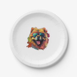 Chow Chow Dog Chinese Dog Breed for a Chow Chow Paper Plate