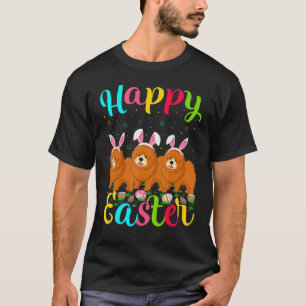 Chow Chow Dog   Easter Egg Bunny Chow Chow Happy E T-Shirt