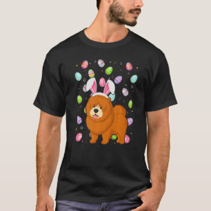 Chow Chow Dog Easter Egg   Chow Chow Easter Sunday T-Shirt