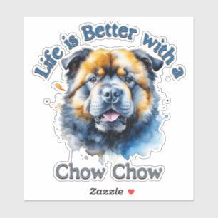 Chow Chow Dog Lover sticker decal, dog mom dog dad