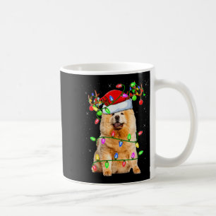 Chow Chow Dog Lover Xmas Lighting Santa Chow Chow  Coffee Mug