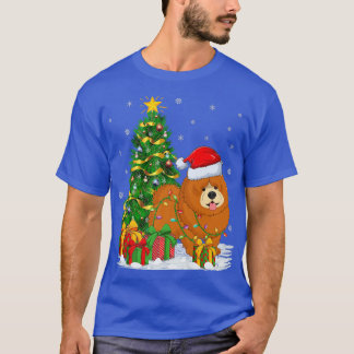 Chow Chow Dog Lover Xmas Tree Santa Chow Chow Chri T-Shirt
