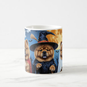 Chow Chow Dog Pumpkin Halloween Funny  Coffee Mug
