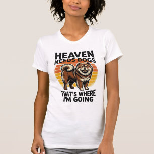 Chow Chow Dog Shirt Heaven Tribute Vintage Engravi